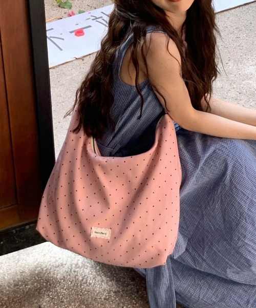 Vipoa(ヴィポア)の「String polka dot shoulder bag(ショルダーバッグ・レディース・グレー/イエロー/ライトピンク・FREE)」の11枚目の写真