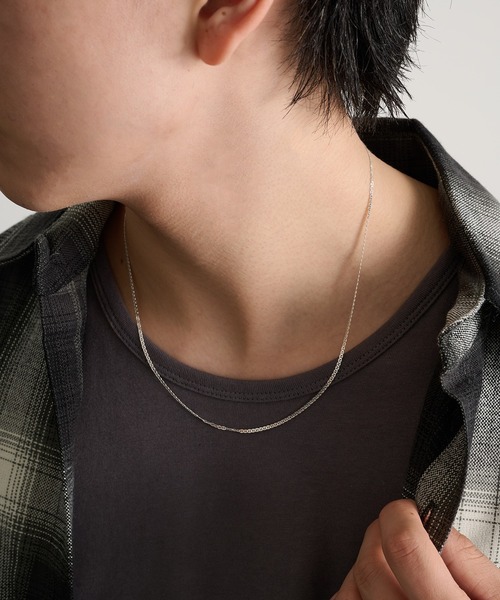 MILITARY(ミリタリー)の「【MAISON CLUB】Medium Flat Marina Chain Necklace Silver925 KUN(ネックレス・メンズ・シルバー・FREE)」の2枚目の写真