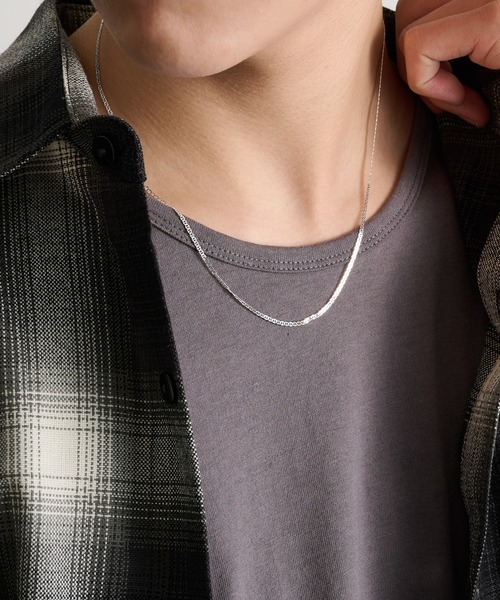 MILITARY(ミリタリー)の「【MAISON CLUB】Medium Flat Marina Chain Necklace Silver925 KUN(ネックレス・メンズ・シルバー・FREE)」の4枚目の写真