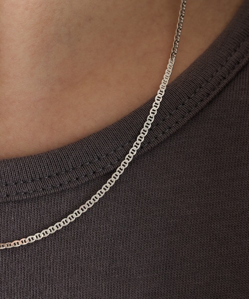 MILITARY(ミリタリー)の「【MAISON CLUB】Medium Flat Marina Chain Necklace Silver925 KUN(ネックレス・メンズ・シルバー・FREE)」の5枚目の写真