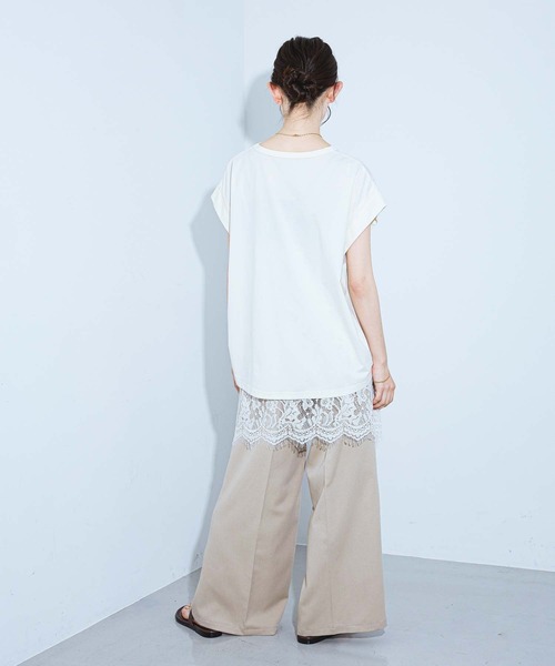 LAKOLE(ラコレ)の「BIGロゴTEE / 1043291(Tシャツ/カットソー・レディース・ブラック/ブラウン/オフホワイト/チャコール・FREE)」の9枚目の写真