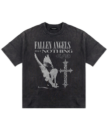 SAINTPAIN（セイントペイン）の「SPポルンエンジェルズピグメント半袖Tシャツブラック（Tシャツ/カットソー）」