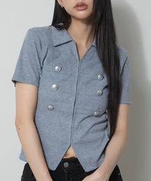 3.3 Field Trip | 3.3 Field Trip/ナポレオンデザインホックショートスリーブトップス(Tシャツ/カットソー)