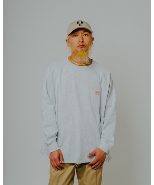 BIG MIKE(ビッグマイク)の「BIG MIKE ビッグマイク /26秋冬新作 ピグメント & ソリッド 10オンス 3ポケット ロンT サングラスポケット ラグラン ヘビーウェイトTシャツ //// 102638793(Tシャツ/カットソー・メンズ・オフホワイト/スミクロ/アッシュ/グレー系その他・MEDIUM/X-LARGE/LARGE)」の16枚目の写真