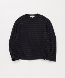 【FOLL / フォル】superfine cotton border longsleeve tee
