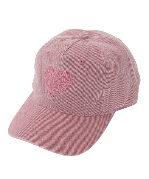 CONVERSE TOKYO(コンバーストウキョウ)の「PIGMENT DYE HEART LOGO CAP(キャップ・レディース・ブラック/ブルー/レッド/ピンク/グレー・FREE)」の1枚目の写真