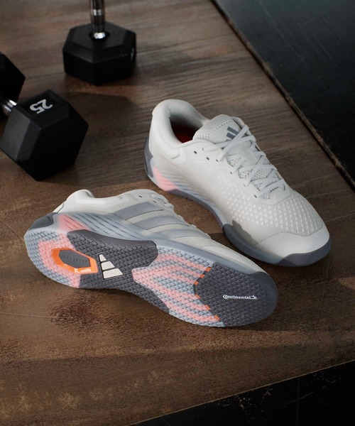 adidas（アディダス）の「ドロップセット 4 トレーニング / Dropset 4 Training / アディダス adidas（スニーカー・メンズ・グレー・26.0cm/25.5cm/29.0cm/24.5cm/25.0cm/26.5cm/27.5cm/27.0cm/28.0cm/28.5cm）」の2枚目の写真