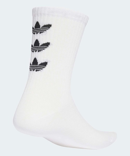 adidas(アディダス)の「トレフォイル クルーソックス 3足組 / アディダスオリジナルス adidas Originals(ソックス/靴下・メンズ・ホワイト・SMALL/LARGE/MEDIUM/kids-XXL/X-LARGE)」の3枚目の写真