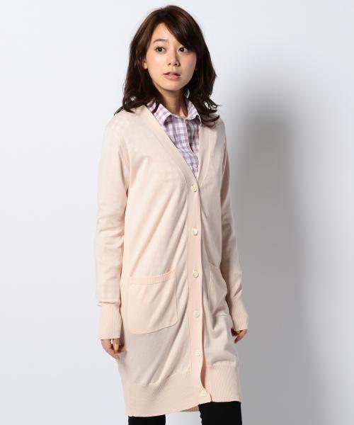 SHARE PARK(シェアパーク)の「コットンベーシック カーディガン(カーディガン/ボレロ・レディース・アイボリー系/イエロー系/ピンク系/ブルー系/ネイビー系・1)」の16枚目の写真