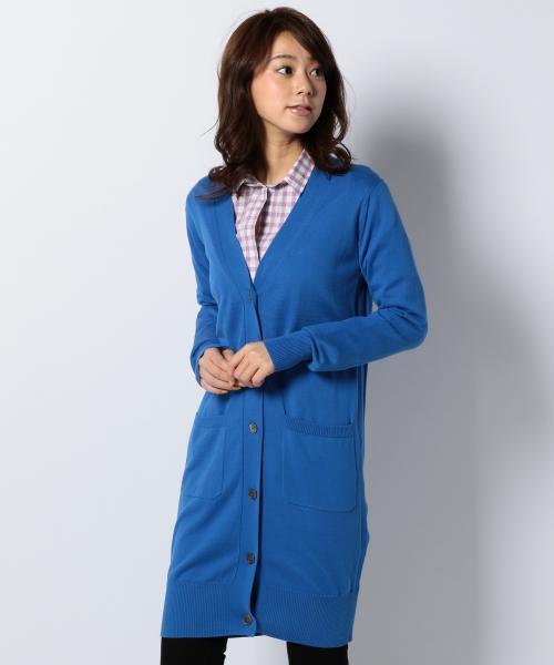 SHARE PARK(シェアパーク)の「コットンベーシック カーディガン(カーディガン/ボレロ・レディース・アイボリー系/イエロー系/ピンク系/ブルー系/ネイビー系・1)」の14枚目の写真