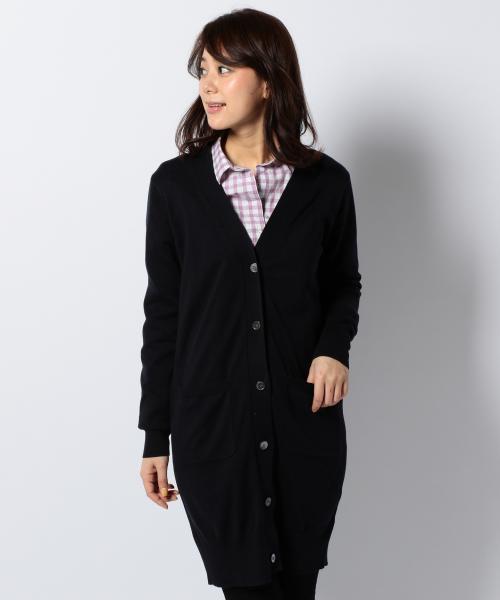 SHARE PARK(シェアパーク)の「コットンベーシック カーディガン(カーディガン/ボレロ・レディース・アイボリー系/イエロー系/ピンク系/ブルー系/ネイビー系・1)」の13枚目の写真