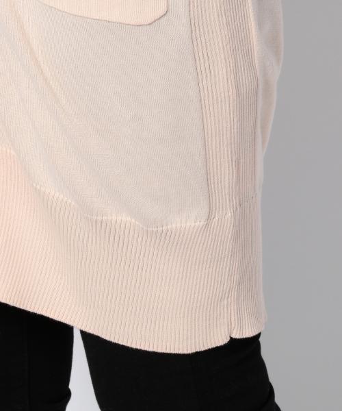 SHARE PARK(シェアパーク)の「コットンベーシック カーディガン(カーディガン/ボレロ・レディース・アイボリー系/イエロー系/ピンク系/ブルー系/ネイビー系・1)」の8枚目の写真