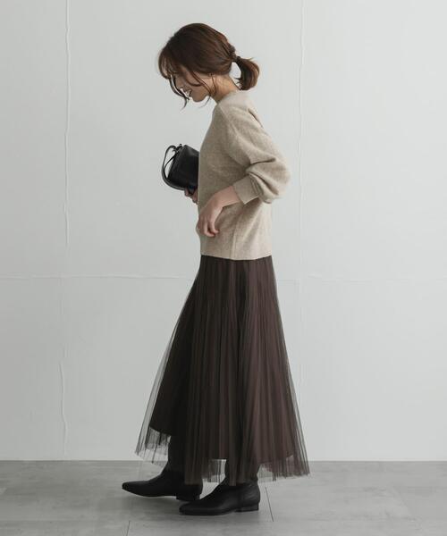 URBAN RESEARCH Sonny Label(アーバンリサーチサニーレーベル)の「『WEB限定』チュールプリーツイージースカート(スカート・レディース・チャコールグレー/ネイビー/ブラウン・FREE)」の7枚目の写真