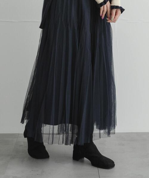 URBAN RESEARCH Sonny Label(アーバンリサーチサニーレーベル)の「『WEB限定』チュールプリーツイージースカート(スカート・レディース・チャコールグレー/ネイビー/ブラウン・FREE)」の11枚目の写真