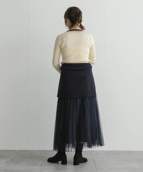 URBAN RESEARCH Sonny Label(アーバンリサーチサニーレーベル)の「『WEB限定』チュールプリーツイージースカート(スカート・レディース・チャコールグレー/ネイビー/ブラウン・FREE)」の16枚目の写真