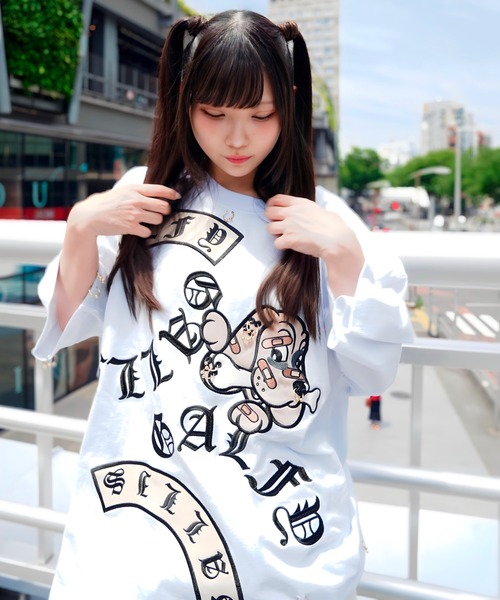 GALFY(ガルフィー)の「【別注】GA×GALFY-闇落ちピアスTee(Tシャツ/カットソー・メンズ・ホワイト/ブラック・XL/L)」の17枚目の写真