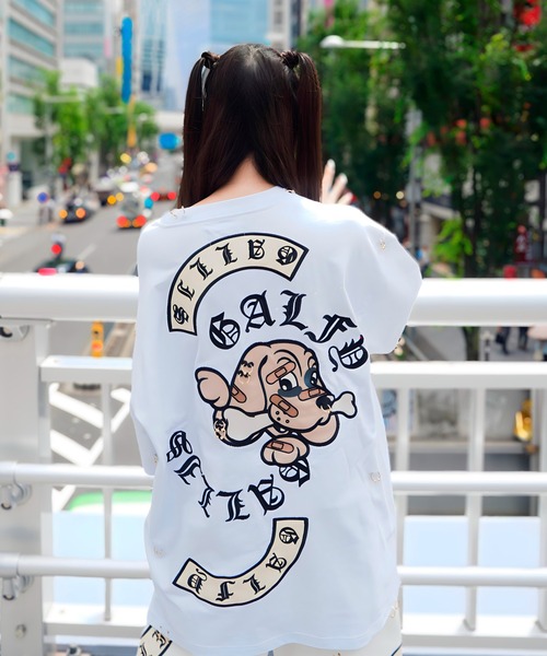 GALFY(ガルフィー)の「【別注】GA×GALFY-闇落ちピアスTee(Tシャツ/カットソー・メンズ・ホワイト/ブラック・XL/L)」の19枚目の写真