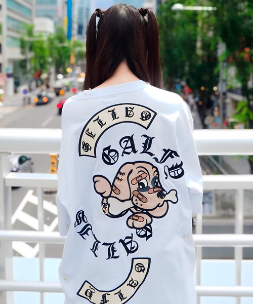 GALFY(ガルフィー)の「【別注】GA×GALFY-闇落ちピアスTee(Tシャツ/カットソー・メンズ・ホワイト/ブラック・XL/L)」の20枚目の写真