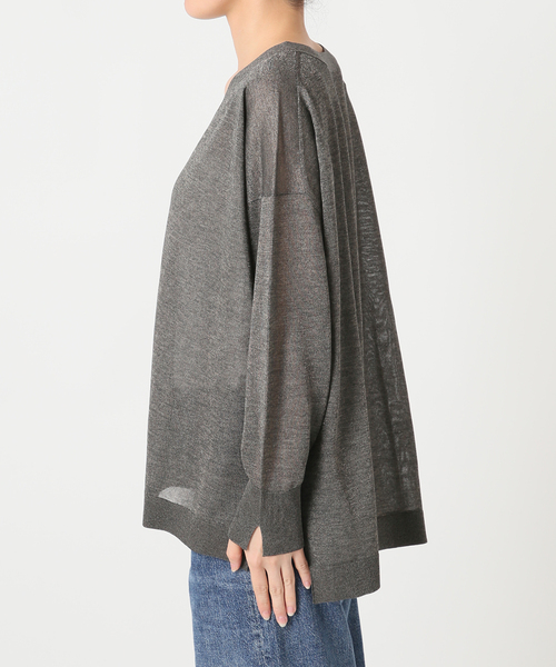 journal standard L'essage(ジャーナルスタンダードレサージュ)の「《手洗い可》ATACAMAシアーカーディガン(カーディガン/ボレロ・レディース・ライトグレー/ブラウン系その他/グリーン・FREE)」の10枚目の写真