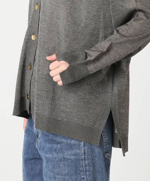 journal standard L'essage(ジャーナルスタンダードレサージュ)の「《手洗い可》ATACAMAシアーカーディガン(カーディガン/ボレロ・レディース・ライトグレー/ブラウン系その他/グリーン・FREE)」の14枚目の写真