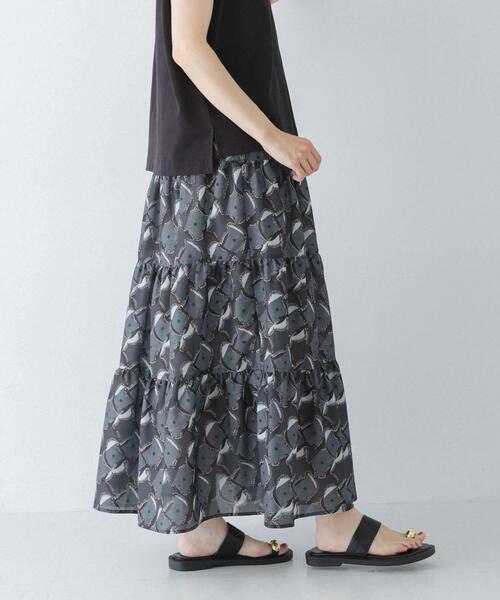 URBAN RESEARCH Sonny Label(アーバンリサーチサニーレーベル)の「アフリカンプリントティアードスカート(スカート・レディース・ブラウン/チャコールグレー・FREE)」の20枚目の写真