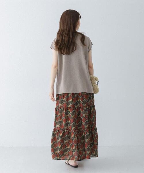 URBAN RESEARCH Sonny Label(アーバンリサーチサニーレーベル)の「アフリカンプリントティアードスカート(スカート・レディース・ブラウン/チャコールグレー・FREE)」の14枚目の写真
