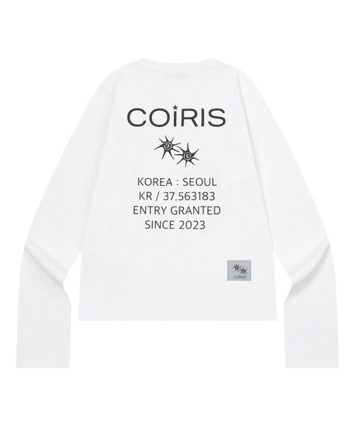 COIRIS（コイリス）の「ソウルシティアーカイブロングスリーブTシャツ（2カラー）（Tシャツ/カットソー・レディース・ブラック/ホワイト・FREE）」の2枚目の写真