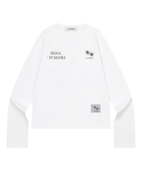 COIRIS（コイリス）の「ソウルシティアーカイブロングスリーブTシャツ（2カラー）（Tシャツ/カットソー・レディース・ブラック/ホワイト・FREE）」の3枚目の写真