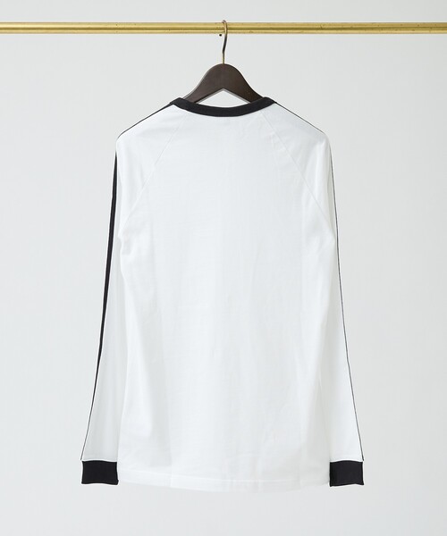 adidas(アディダス)の「【adidas originals/アディダスオリジナルス】THREE STRIPES 長袖Tシャツ / ユニセックス(Tシャツ/カットソー・メンズ・ホワイト/ダークネイビー/ブラック・M/XL/L)」の5枚目の写真