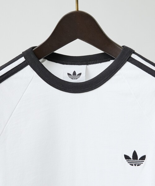 adidas(アディダス)の「【adidas originals/アディダスオリジナルス】THREE STRIPES 長袖Tシャツ / ユニセックス(Tシャツ/カットソー・メンズ・ホワイト/ダークネイビー/ブラック・M/XL/L)」の6枚目の写真