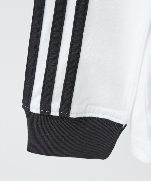 adidas(アディダス)の「【adidas originals/アディダスオリジナルス】THREE STRIPES 長袖Tシャツ / ユニセックス(Tシャツ/カットソー・メンズ・ホワイト/ダークネイビー/ブラック・M/XL/L)」の8枚目の写真