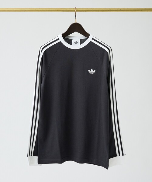 adidas(アディダス)の「【adidas originals/アディダスオリジナルス】THREE STRIPES 長袖Tシャツ / ユニセックス(Tシャツ/カットソー・メンズ・ホワイト/ダークネイビー/ブラック・M/XL/L)」の9枚目の写真