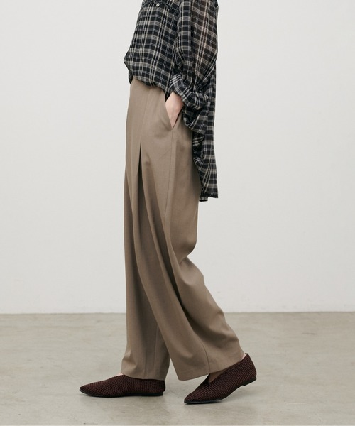 LARUTA(ラルータ)の「【LARUTA】アシメタックワイドパンツ(スラックス・レディース・チャコールグレー/ブラック/モカ・MEDIUM/LARGE)」の22枚目の写真