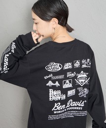 【WEB限定】[BEN DAVIS/ベンデイビス] バックプリント ロングスリーブTシャツ