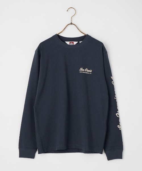 BEN DAVIS（ベンデイビス）の「【WEB限定】[BEN DAVIS/ベンデイビス] バックプリント ロングスリーブTシャツ（Tシャツ/カットソー・レディース・ブラック/ホワイト/ネイビー・M/L/XL）」の5枚目の写真