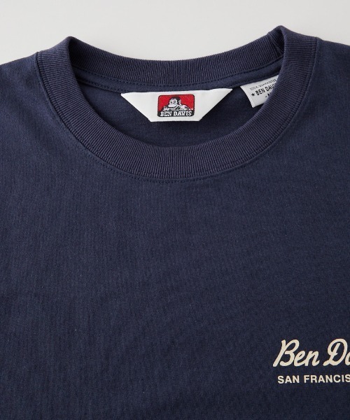 BEN DAVIS（ベンデイビス）の「【WEB限定】[BEN DAVIS/ベンデイビス] バックプリント ロングスリーブTシャツ（Tシャツ/カットソー・レディース・ブラック/ホワイト/ネイビー・M/L/XL）」の6枚目の写真