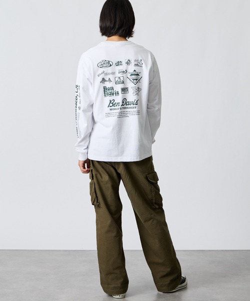 【WEB限定】後背印花 長袖T恤