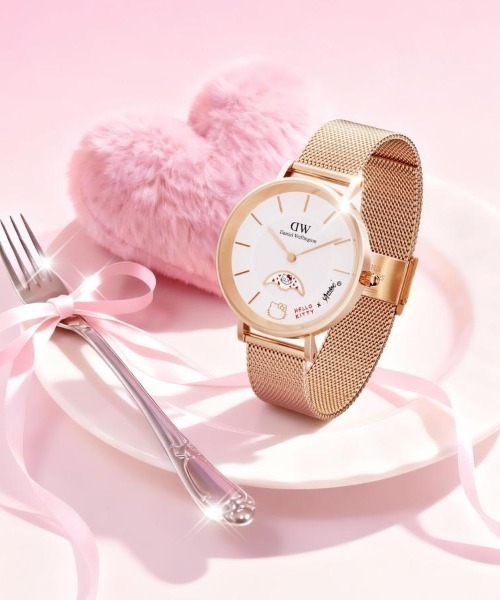 Daniel Wellington(ダニエルウェリントン)の「DW| Hello Kitty × Andre Petite Lune Combo(アナログ腕時計・レディース・ピンクゴールド・ONE SIZE)」の2枚目の写真
