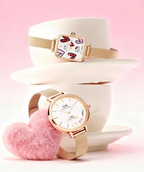 Daniel Wellington(ダニエルウェリントン)の「DW| Hello Kitty × Andre Petite Lune Combo(アナログ腕時計・レディース・ピンクゴールド・ONE SIZE)」の7枚目の写真
