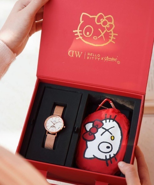 Daniel Wellington(ダニエルウェリントン)の「DW| Hello Kitty × Andre Petite Lune Combo(アナログ腕時計・レディース・ピンクゴールド・ONE SIZE)」の8枚目の写真