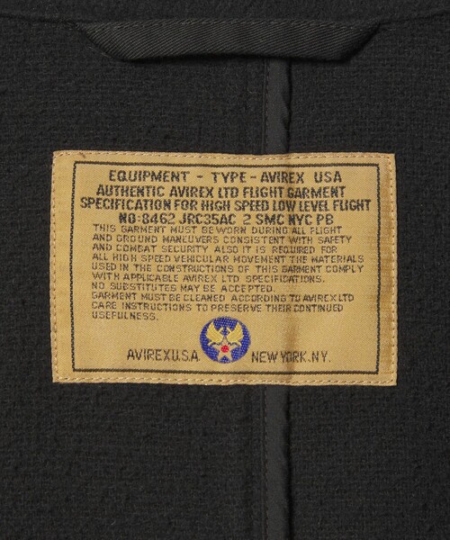 AVIREX(アヴィレックス)の「<AVIREX × Steven Alan> MELTON LONG COAT/アウター(ステンカラーコート・メンズ・ブラック・L/M/S)」の13枚目の写真