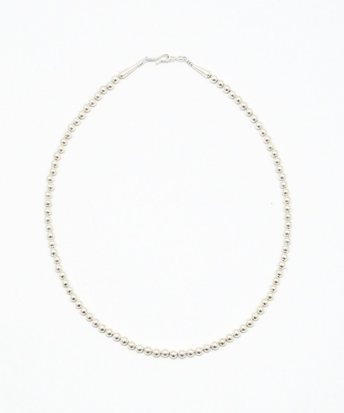 ERICKA NICOLAS BEGAY(エリッカ ニコラス ビゲイ)の「【ERICKA NICOLAS BEGAY】 NAVAJO PEARL NECKLACE / 5-50(ネックレス・メンズ・シルバー系1/シルバー系2・50㎝)」の1枚目の写真