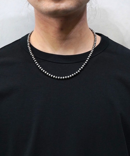 ERICKA NICOLAS BEGAY(エリッカ ニコラス ビゲイ)の「【ERICKA NICOLAS BEGAY】 NAVAJO PEARL NECKLACE / 5-50(ネックレス・メンズ・シルバー系1/シルバー系2・50㎝)」の2枚目の写真