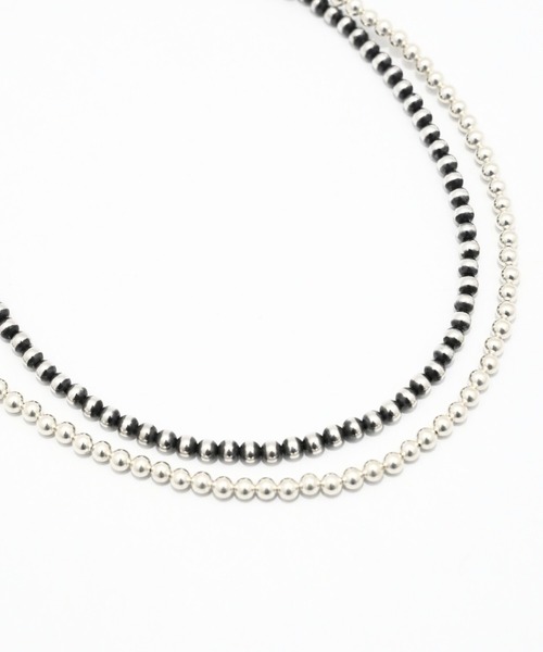 ERICKA NICOLAS BEGAY(エリッカ ニコラス ビゲイ)の「【ERICKA NICOLAS BEGAY】 NAVAJO PEARL NECKLACE / 5-50(ネックレス・メンズ・シルバー系1/シルバー系2・50㎝)」の3枚目の写真