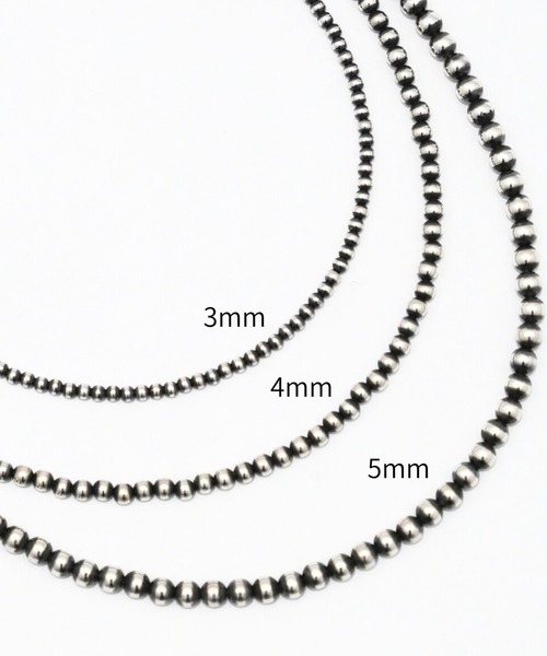ERICKA NICOLAS BEGAY(エリッカ ニコラス ビゲイ)の「【ERICKA NICOLAS BEGAY】 NAVAJO PEARL NECKLACE / 5-50(ネックレス・メンズ・シルバー系1/シルバー系2・50㎝)」の7枚目の写真