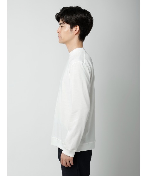SUIT SQUARE(スーツスクエア)の「オフィT/モックネックTシャツ/長袖/ウォッシャブル/プレーティング天竺/無地(Tシャツ/カットソー・メンズ・ホワイト/グレー/ブラウン/ブラック・XX-LARGE/MEDIUM/SMALL/X-LARGE/LARGE)」の21枚目の写真