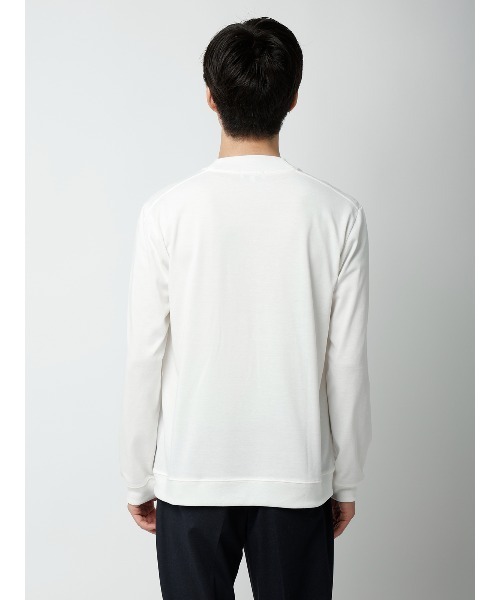 SUIT SQUARE(スーツスクエア)の「オフィT/モックネックTシャツ/長袖/ウォッシャブル/プレーティング天竺/無地(Tシャツ/カットソー・メンズ・ホワイト/グレー/ブラウン/ブラック・XX-LARGE/MEDIUM/SMALL/X-LARGE/LARGE)」の22枚目の写真