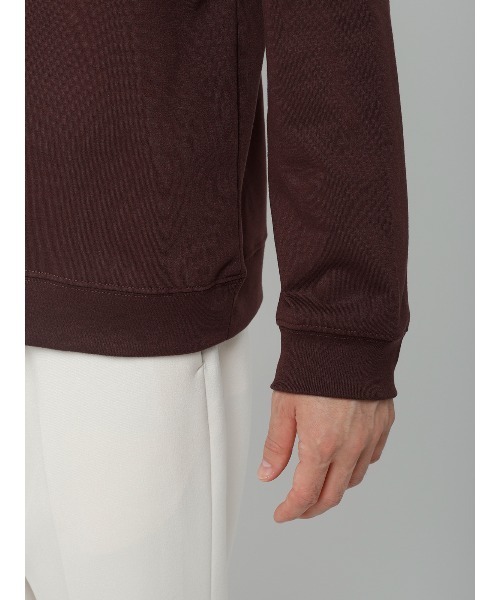 SUIT SQUARE(スーツスクエア)の「オフィT/モックネックTシャツ/長袖/ウォッシャブル/プレーティング天竺/無地(Tシャツ/カットソー・メンズ・ホワイト/グレー/ブラウン/ブラック・XX-LARGE/MEDIUM/SMALL/X-LARGE/LARGE)」の8枚目の写真