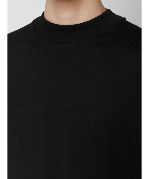 SUIT SQUARE(スーツスクエア)の「オフィT/モックネックTシャツ/長袖/ウォッシャブル/プレーティング天竺/無地(Tシャツ/カットソー・メンズ・ホワイト/グレー/ブラウン/ブラック・XX-LARGE/MEDIUM/SMALL/X-LARGE/LARGE)」の15枚目の写真
