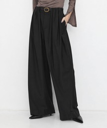 UNITED TOKYO | 【新作】Super120s Wool Relax Trousers||秋服/オフィスカジュアル/セットアップ/オケージョン/ストレッチ/細見え/ワイドパンツ(その他パンツ)